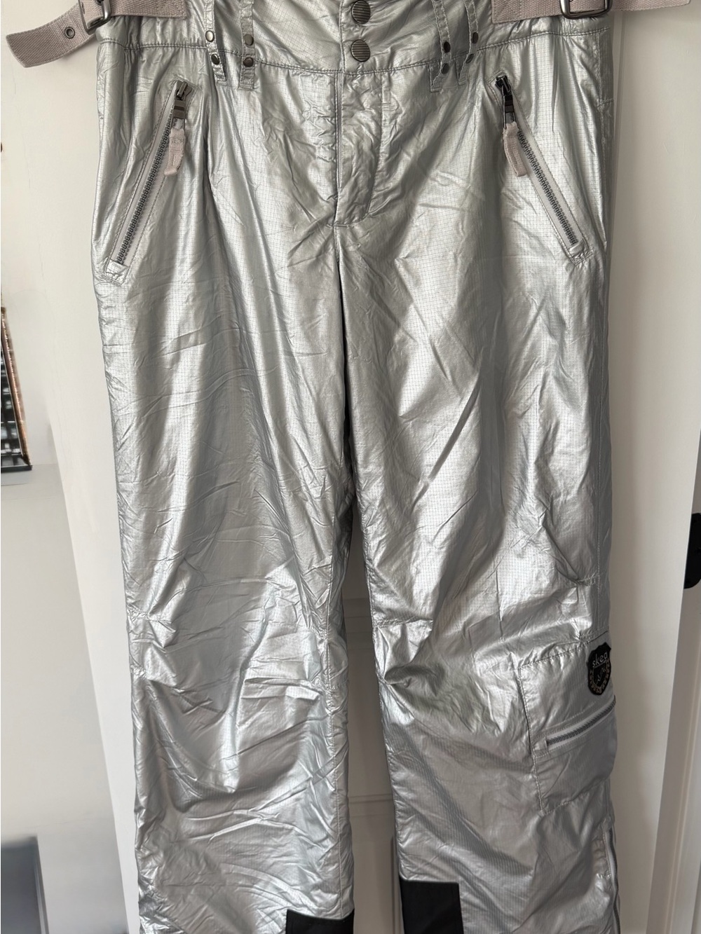 SKEA Women's Metallic Silver Ski Pants
